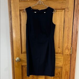 Talbots Elegant Blue Sleeveless Dress